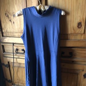 Summerdance sl organic cotton sleeveless dress in blue